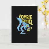 Zombie-eekhoorn Kaart (Gele Bloem)