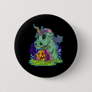 Zombie Eenhoorn Halloween Kostuum Ghost-Mummy Ronde Button 5,7 Cm