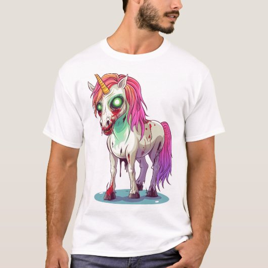 Zombie Eenhoorn T-shirt (Voorkant)