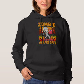 Zombie Eet Hersenen Je Bent Veilig Enge Pompoen Zo Hoodie