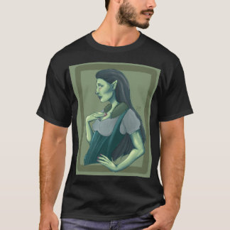 Zombie Elf Fantasie Stripverhaal Kunst T-shirt