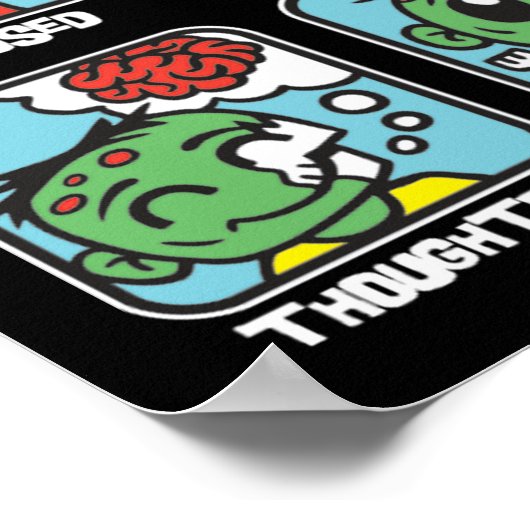 Zombie Emoticons Poster (Hoek)