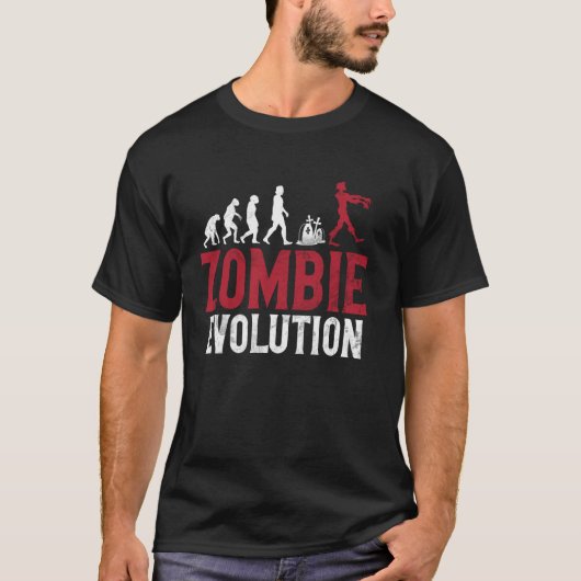Zombie Evolutie Zombie T-shirt (Voorkant)
