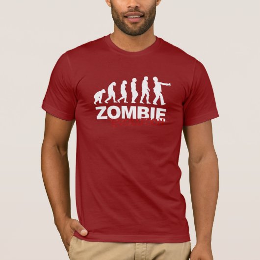 ZOMBIE-EVOLUTIEDIAGRAM T-SHIRT (Voorkant)