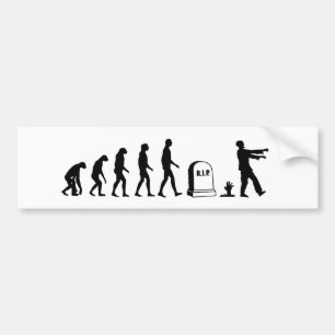 Zombie Evolution Bumpersticker