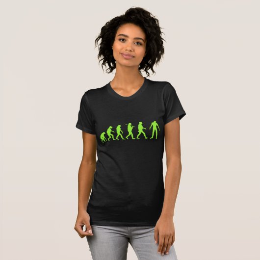 Zombie Evolution T-shirt Design (Voorkant volledig)