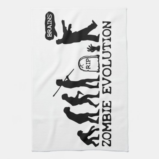 Zombie Evolution Theedoek (Verticaal)