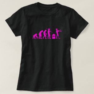 Zombie Evolutionary evolutiongrafiek grappige wete T-shirt