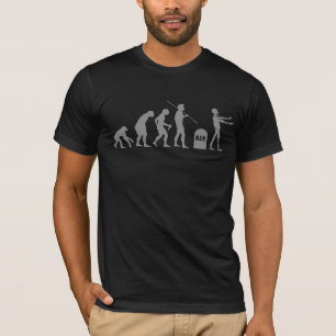 Zombie Evolutionary evolutiongrafiek grappige wete T-shirt