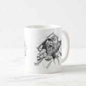 Zombie excape-mok koffiemok (Voorkant rechts)