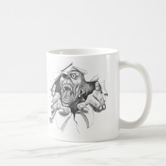 Zombie excape-mok koffiemok (Rechts)