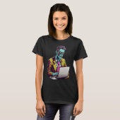 Zombie Executive: Overwerk | Halloween T-shirt (Voorkant volledig)