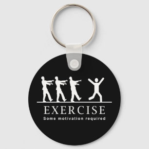 Zombie Exercise Sleutelhanger