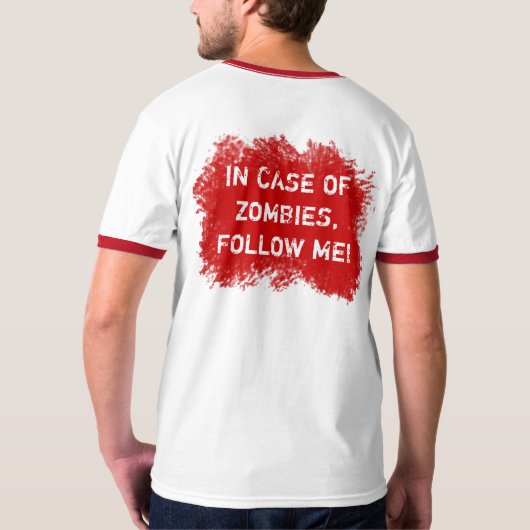 Zombie Expert - Geen Logo T-shirt (Achterkant volledig)