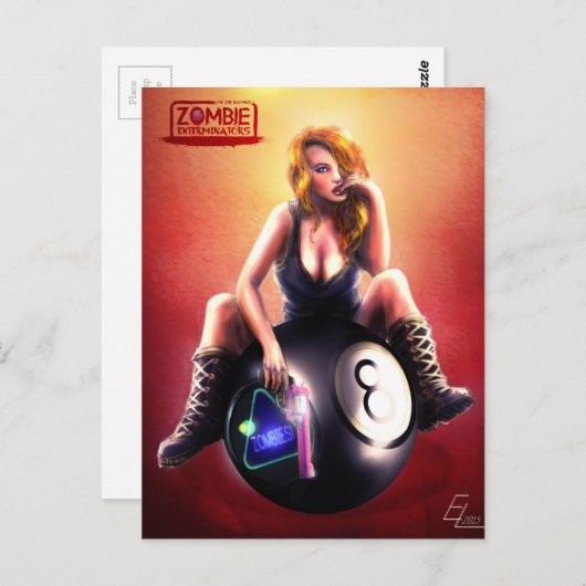 Zombie Exterminators Book Hoesje Briefkaart (Voorkant / Achterkant)