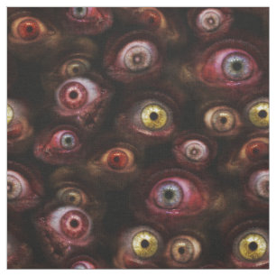 Zombie Eyeball Creepy Human Eye Pattern Stof