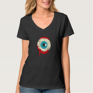 Zombie Eyeball Halloween Party Scary Zombies Famil T-shirt
