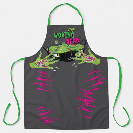 Zombie Eyeball Poppin 'Funky Funny Woking Dead Pun Schort (Voorkant)