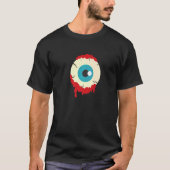 Zombie Eyeball Spooky Halloween Scary Zombies Men  T-shirt (Voorkant)