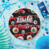 Zombie Eyeballen Apocalypse Halloween Party Papieren Bordje (Feest)