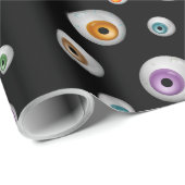 Zombie Eyeballs Cadeaupapier (Rol Hoek)
