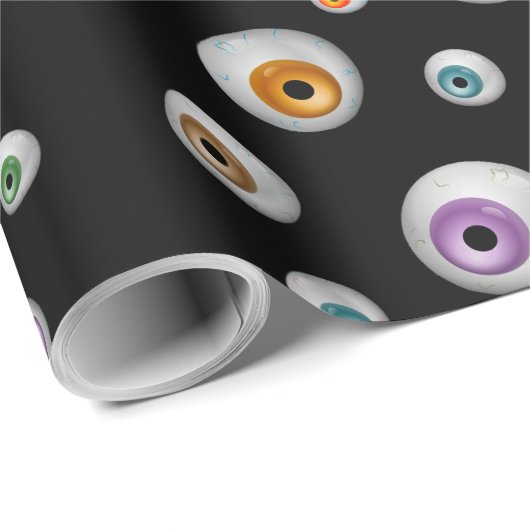 Zombie Eyeballs Cadeaupapier (Rol Hoek)