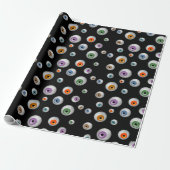 Zombie Eyeballs Cadeaupapier (Uitgerold)
