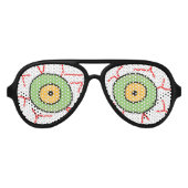 Zombie Eyes Party Aviator Zonnebril (Voorkant)