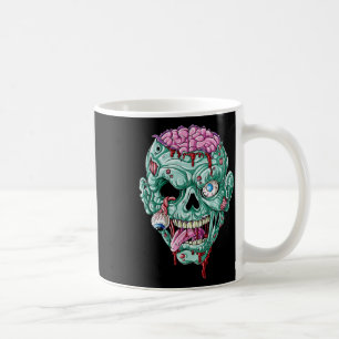 Zombie Face Brain Halloween Boys Mannen Women Girl Koffiemok