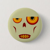 Zombie Face - Clenched Teeth Button (Voorkant)