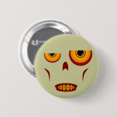 Zombie Face - Clenched Teeth Button (Voorkant /achterkant)