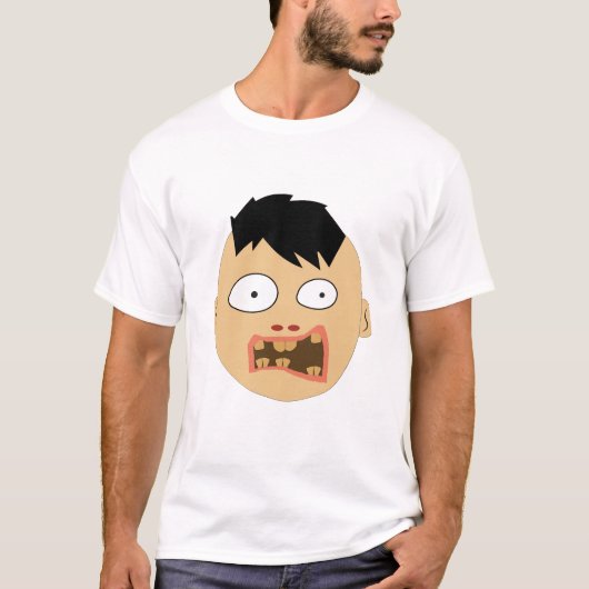 Zombie face expressies t-shirt (Voorkant)