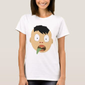 Zombie face expressies t-shirt (Voorkant)