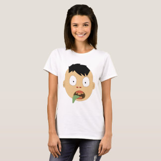Zombie face expressies t-shirt