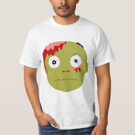 Zombie face expressies t-shirt (Voorkant)