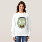 Zombie face expressies trui (Voorkant volledig)