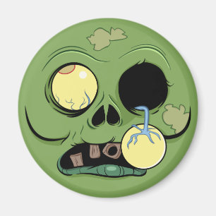 Zombie Face met oog Popping Magneet
