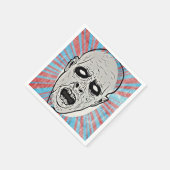 Zombie Face Paper Napkin Servet (Hoek)