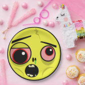 Zombie Face Papieren Bordje (Feest)