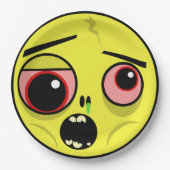 Zombie Face Papieren Bordje (Voorkant)