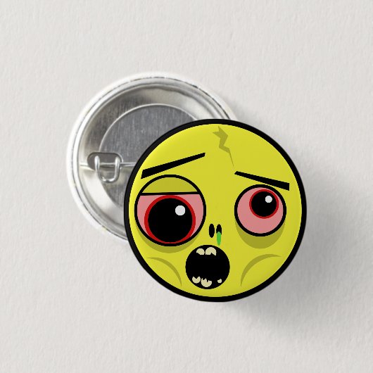 Zombie Face Ronde Button 3,2 Cm (Voorkant /achterkant)