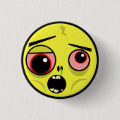 Zombie Face Ronde Button 3,2 Cm (Voorkant)