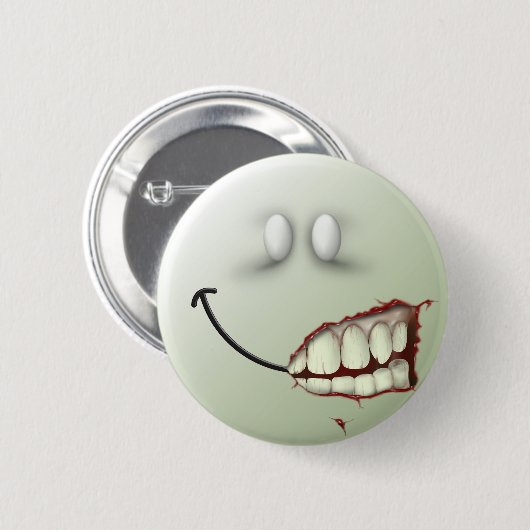 Zombie Face Ronde Button 5,7 Cm (Voorkant /achterkant)