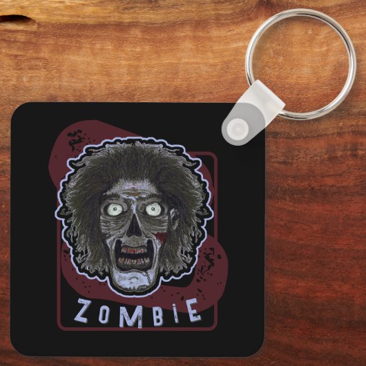 Zombie Face Sleutelhanger (Achterkant)
