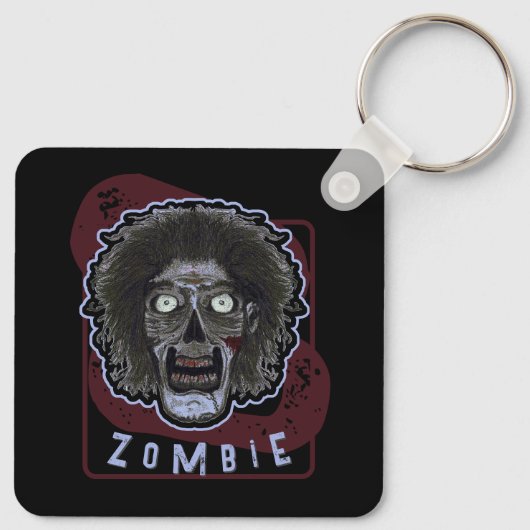 Zombie Face Sleutelhanger (Achterkant)