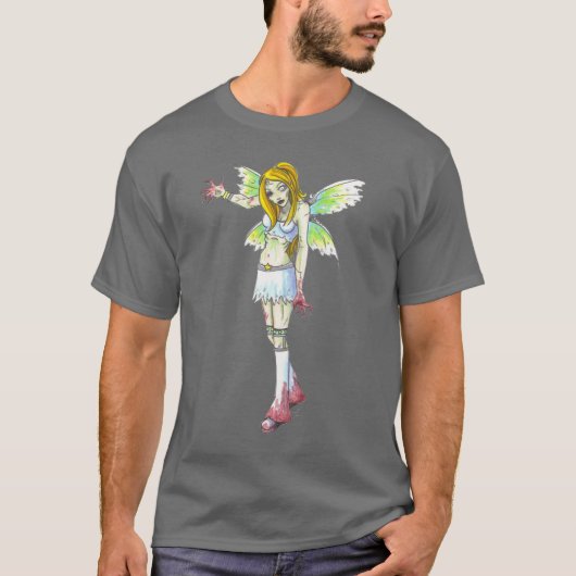 Zombie Fairy dark fantasy art t shirt (Voorkant)