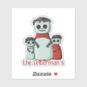 Zombie familie sticker (Vel)