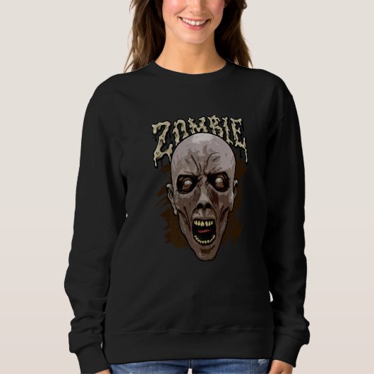 Zombie Fan Skateboard Moon Zombies Living Dead Zo Trui (Voorkant)