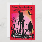Zombie feest Apocalypse dystopische gebeurtenis  Kaart (Voorkant)