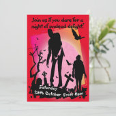 Zombie feest Apocalypse dystopische gebeurtenis  Kaart (Staand voorkant)